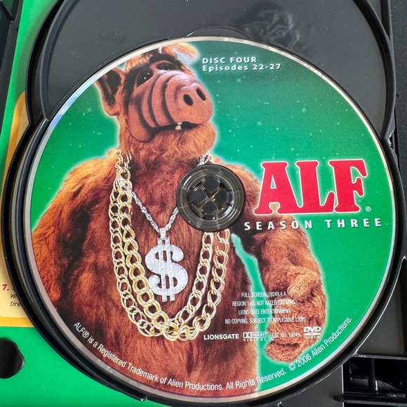 ALF Season 3 Four Disc Set DVD Lionsgate TV Show Comedy 2006 - Picture 6 of 6
